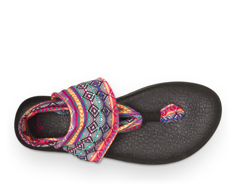 Sanuk Yoga Sling 2 Prints Women's Flip Flops Multicolor Stripes | Canada 29PJJ